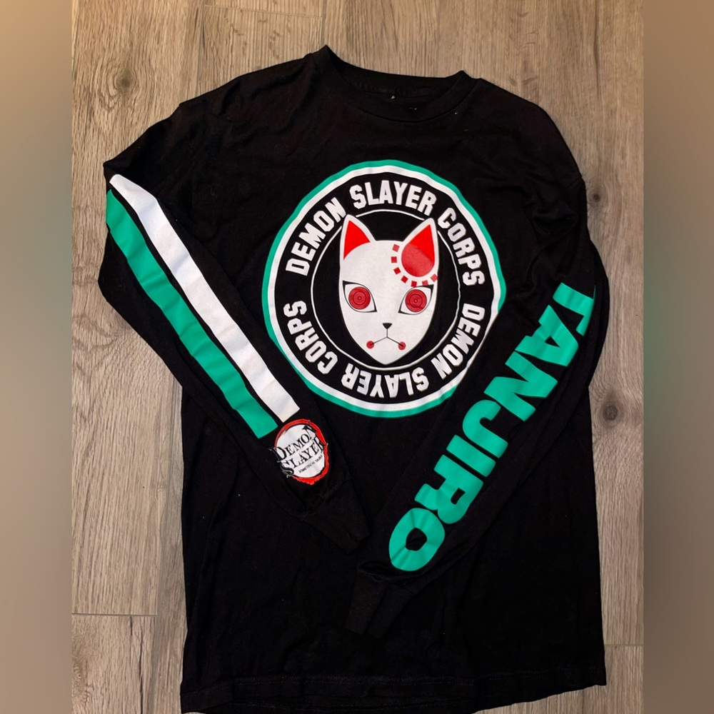 Demon Slayer Box Lunch Mens Size Medium Long Sleeve Shirt‎